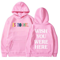 TRAVIS SCOTT ASTROWORLD WISH YOU WERE HERE HOODIES fashion letter ASTROWORLD HOODIE streetwear Man woman Pullover Sweatshirt