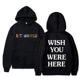 TRAVIS SCOTT ASTROWORLD WISH YOU WERE HERE HOODIES fashion letter ASTROWORLD HOODIE streetwear Man woman Pullover Sweatshirt