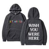 TRAVIS SCOTT ASTROWORLD WISH YOU WERE HERE HOODIES fashion letter ASTROWORLD HOODIE streetwear Man woman Pullover Sweatshirt