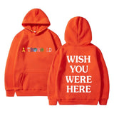 TRAVIS SCOTT ASTROWORLD WISH YOU WERE HERE HOODIES fashion letter ASTROWORLD HOODIE streetwear Man woman Pullover Sweatshirt