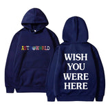 TRAVIS SCOTT ASTROWORLD WISH YOU WERE HERE HOODIES fashion letter ASTROWORLD HOODIE streetwear Man woman Pullover Sweatshirt