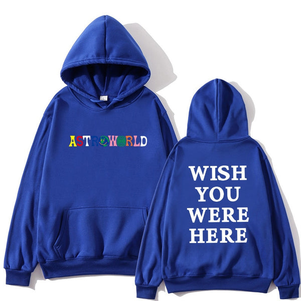 2020NEW Men hoodies Travis Scott Astroworld WISH YOU WERE HERE Sweatshirt Men fashion letter print Hoodie Men and woman Pullover