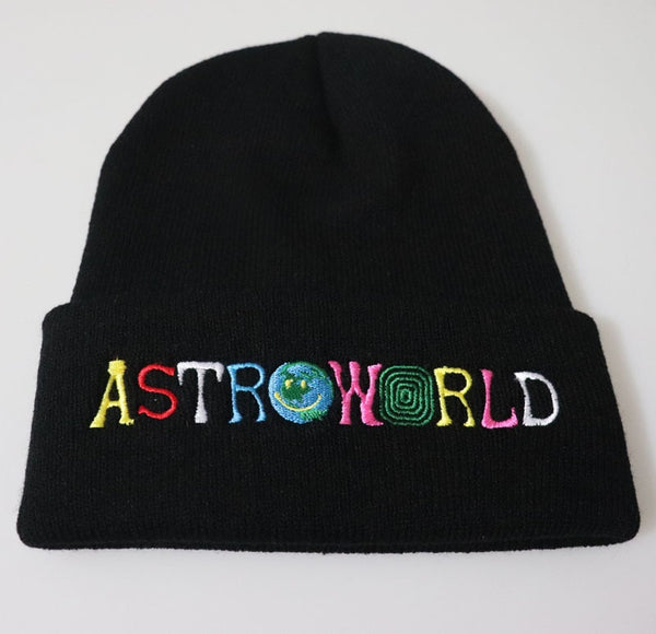 Astroworld Beanies Travis Scott Knitted Embroide rCaps Winter Bonnet Hats for Adult Kids