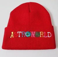 Astroworld Beanies Travis Scott Knitted Embroide rCaps Winter Bonnet Hats for Adult Kids