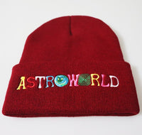 Astroworld Beanies Travis Scott Knitted Embroide rCaps Winter Bonnet Hats for Adult Kids